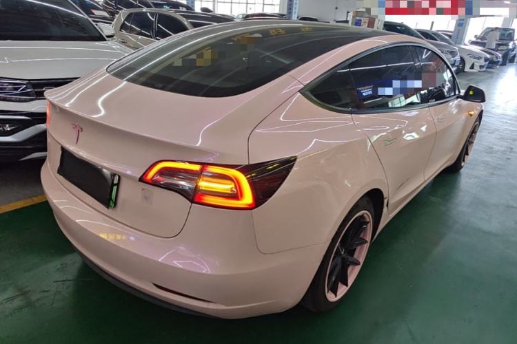 Used Tesla Model 3 2021 Standard Range Rear-Drive Upgraded Version Rear Right 45 Deg