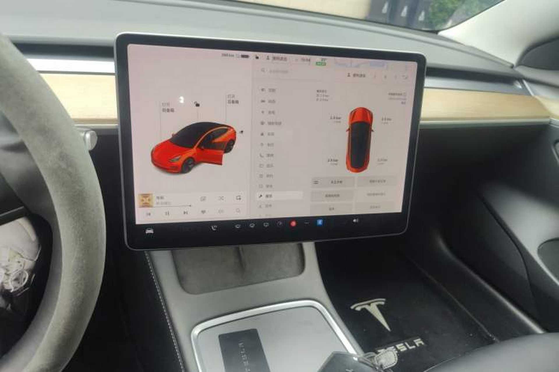 Used Tesla Model 3 2021 Revised Version Standard Range Rear-Wheel Drive Upgraded Edition 3D1 Audio And AC Panel