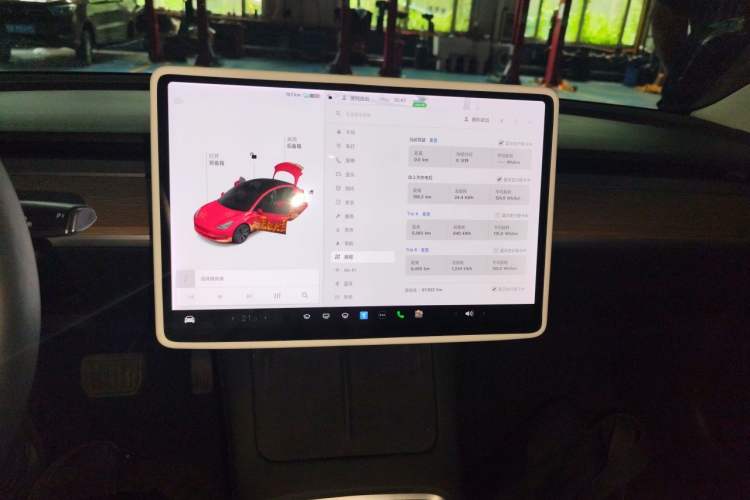 Used Tesla Model 3 2021 Standard Range Rear-Drive Upgraded Version Audio And AC Panel