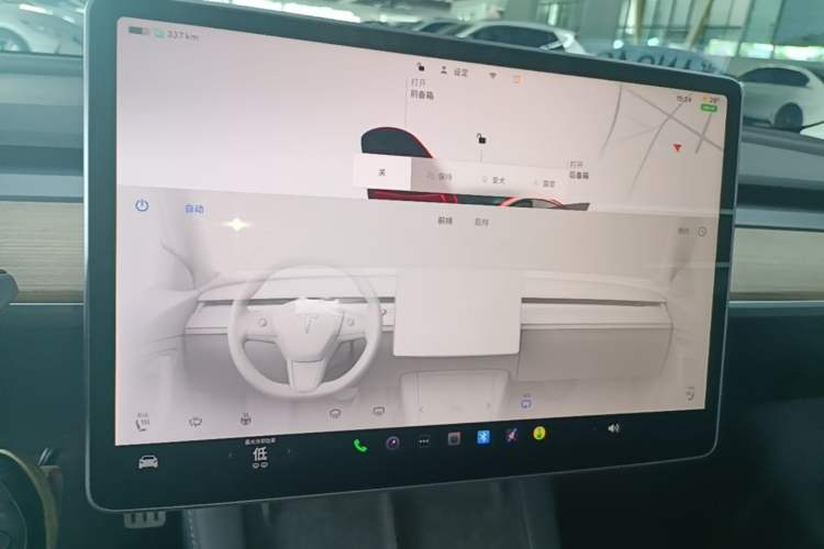 Used Tesla Model 3 2021 Revised Version II – Performance High-Performance All-Wheel-Drive Edition Audio And AC Panel