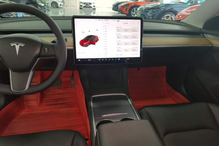 Used Tesla Model 3 2021 Revised Version Standard Range Rear-Wheel Drive Upgraded Edition 3D1 Audio And AC Panel