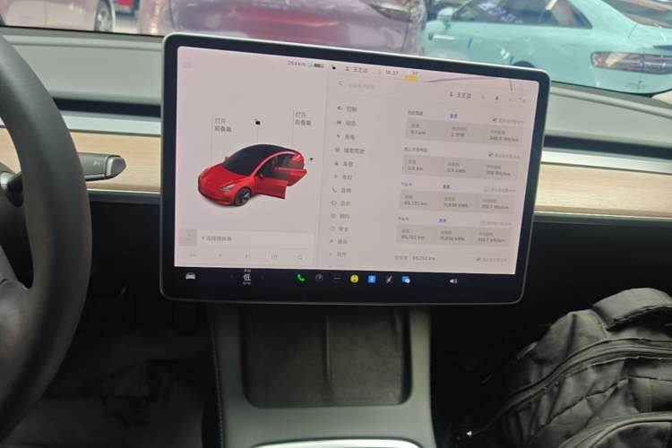 Used Tesla Model 3 2021 Standard Range Rear-Drive Upgraded Version Audio And AC Panel