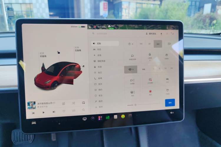 Used Tesla Model 3 2021 Standard Range Rear-Drive Upgraded Version Audio And AC Panel