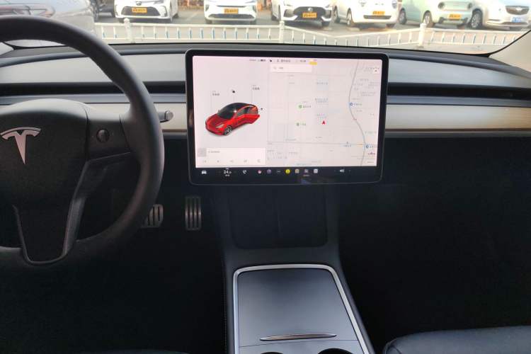 Used Tesla Model 3 2021 Performance High-Performance All-Wheel-Drive Version Audio And AC Panel
