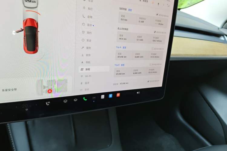 Used Tesla Model 3 2021 Standard Range Rear-Drive Upgraded Version Audio And AC Panel