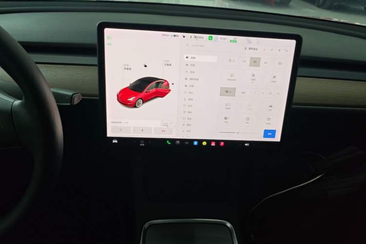 Used Tesla Model 3 2021 Standard Range Rear-Drive Upgraded Version Audio And AC Panel