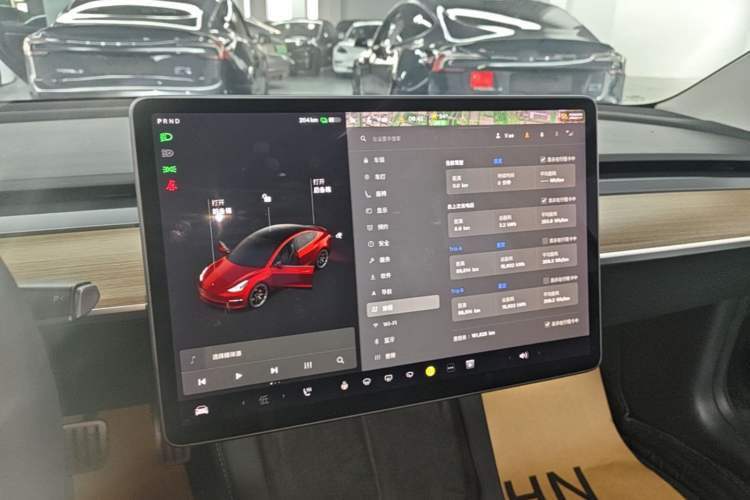 Used Tesla Model 3 2021 Performance High-Performance All-Wheel-Drive Version Audio And AC Panel