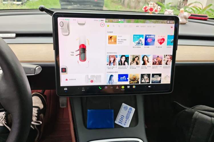 Used Tesla Model 3 2021 Revised Version Standard Range Rear-Wheel Drive Upgraded Edition 3D1 Audio And AC Panel
