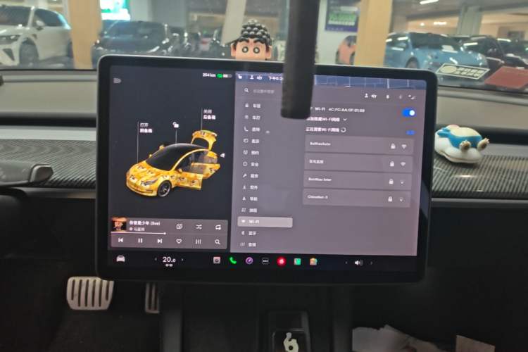 Used Tesla Model 3 2021 Performance High-Performance All-Wheel-Drive Version Audio And AC Panel