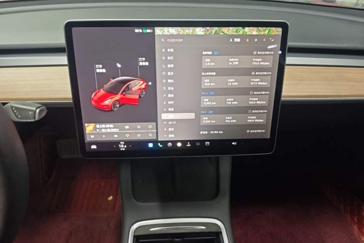 Used Tesla Model 3 2021 Revised Version Standard Range Rear-Wheel Drive Upgraded Edition 3D1 Audio And AC Panel
