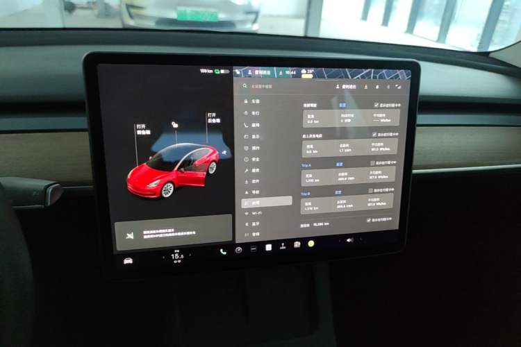 Used Tesla Model 3 2021 Standard Range Rear-Drive Upgraded Version Audio And AC Panel