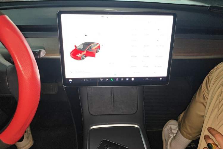 Used Tesla Model 3 2021 Standard Range Rear-Drive Upgraded Version Audio And AC Panel