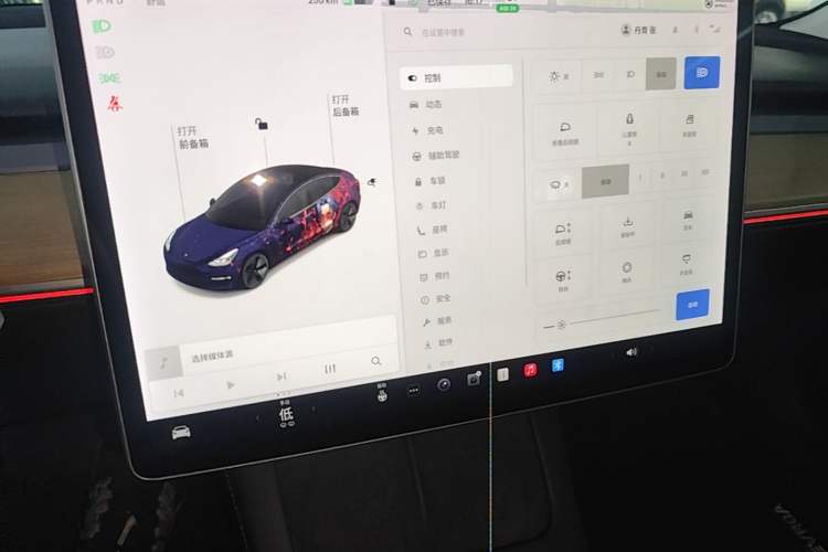 Used Tesla Model 3 2021 Revised Version Standard Range Rear-Wheel Drive Upgraded Edition 3D1 Audio And AC Panel