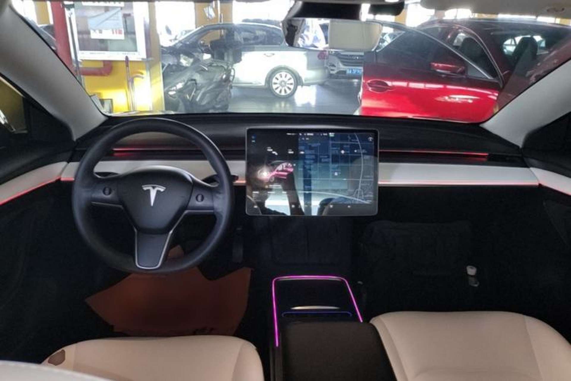 Used Tesla Model 3 2021 Standard Range Rear-Wheel Drive Upgraded Version 3D6 Center Console