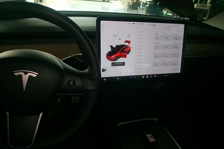 Used Tesla Model 3 2021 Performance High-Performance All-Wheel-Drive Version Center Console