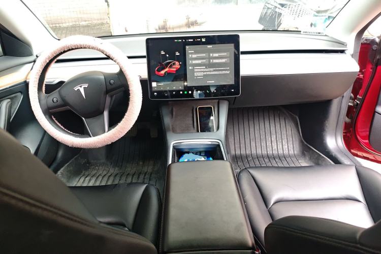 Used Tesla Model 3 2021 Revised Version Standard Range Rear-Wheel Drive Upgraded Edition 3D1 Center Console
