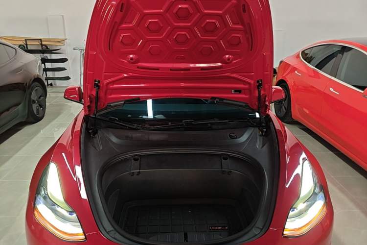 Used Tesla Model 3 2021 Standard Range Rear-Wheel Drive Upgraded Version 3D6 Engine Bay