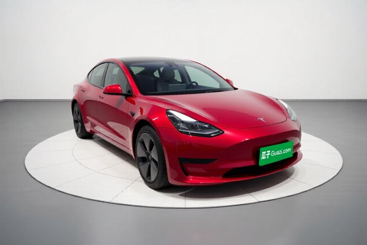 Used Tesla Model 3 2021 Standard Range Rear-Drive Upgraded Version Front Right 45 Deg