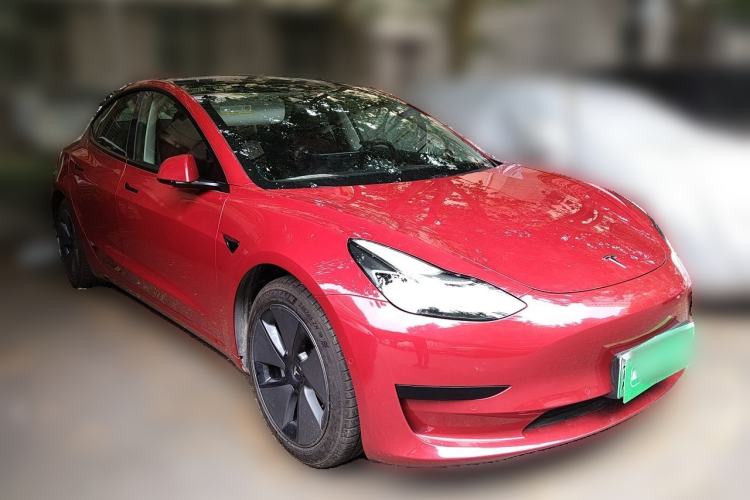 Used Tesla Model 3 2021 Standard Range Rear-Drive Upgraded Version Front Right 45 Deg