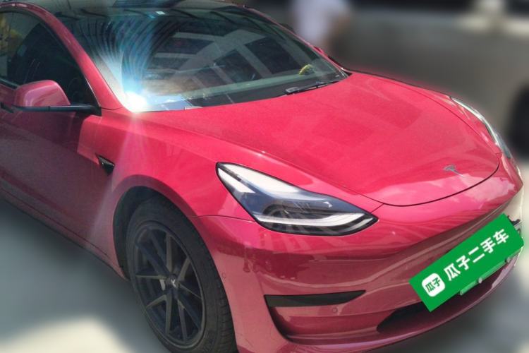 Used Tesla Model 3 2021 Standard Range Rear-Drive Upgraded Version Front Right 45 Deg