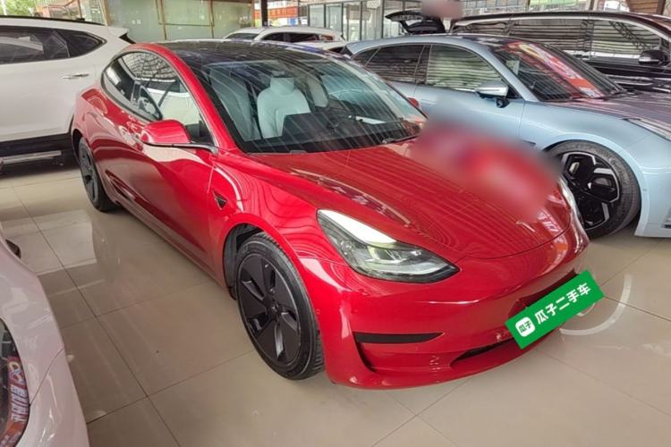 Used Tesla Model 3 2021 Standard Range Rear-Drive Upgraded Version Front Right 45 Deg