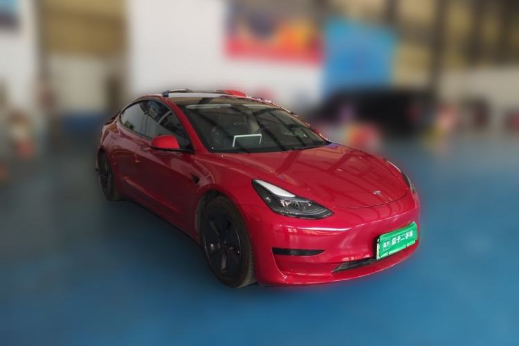 Used Tesla Model 3 2021 Standard Range Rear-Drive Upgraded Version Front Right 45 Deg