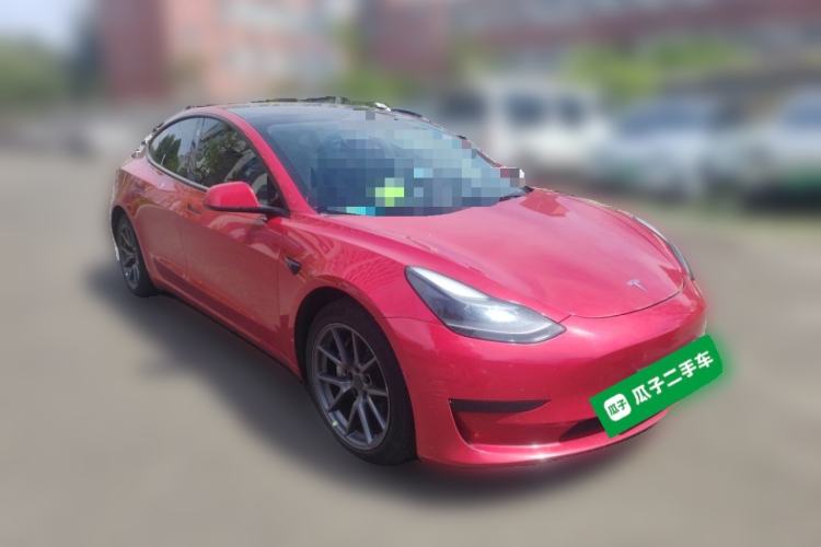 Used Tesla Model 3 2021 Standard Range Rear-Drive Upgraded Version Front Right 45 Deg