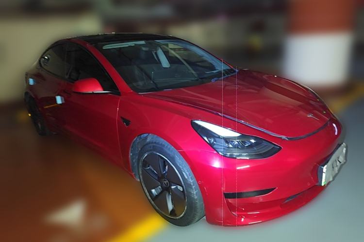 Used Tesla Model 3 2021 Standard Range Rear-Drive Upgraded Version Front Right 45 Deg