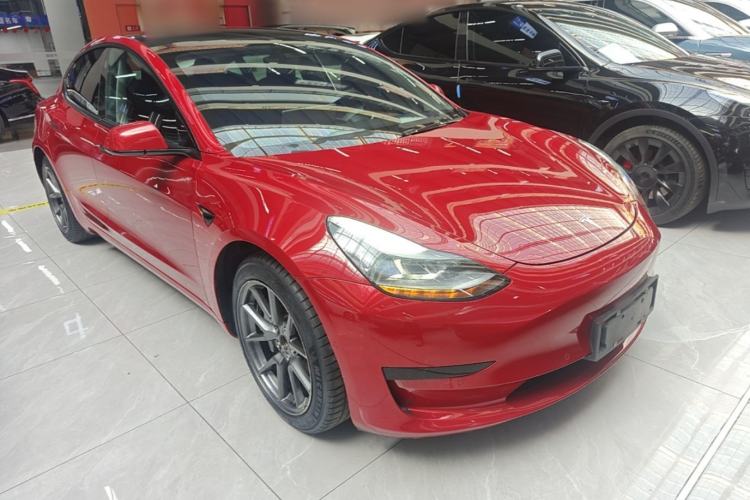 Used Tesla Model 3 2021 Standard Range Rear-Drive Upgraded Version Front Right 45 Deg
