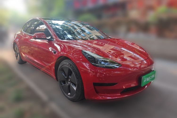 Used Tesla Model 3 2021 Standard Range Rear-Drive Upgraded Version Front Right 45 Deg