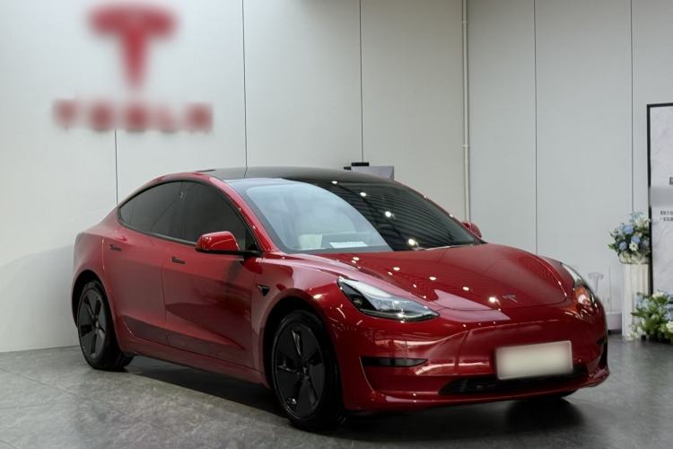 Used Tesla Model 3 2021 Standard Range Rear-Drive Upgraded Version Front Right 45 Deg