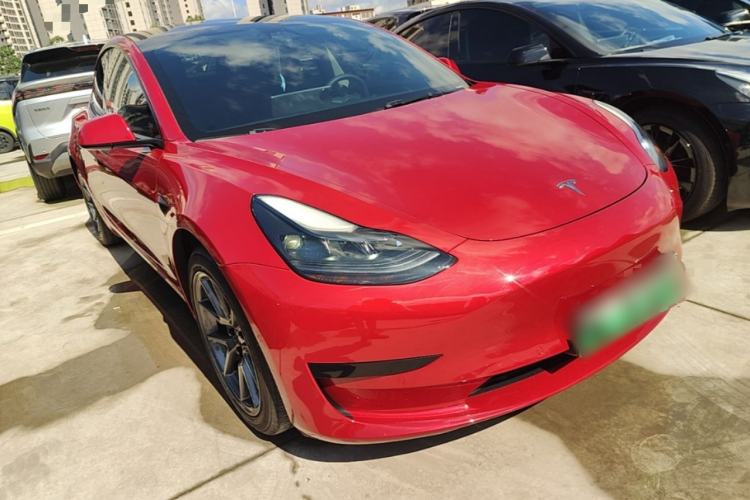 Used Tesla Model 3 2021 Standard Range Rear-Drive Upgraded Version Front Right 45 Deg