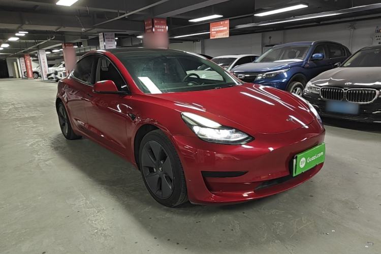 Used Tesla Model 3 2021 Standard Range Rear-Drive Upgraded Version Front Right 45 Deg