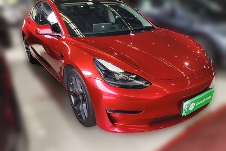 Used Tesla Model 3 2021 Performance High-Performance All-Wheel-Drive Version 3D6 Front Right 45 Deg
