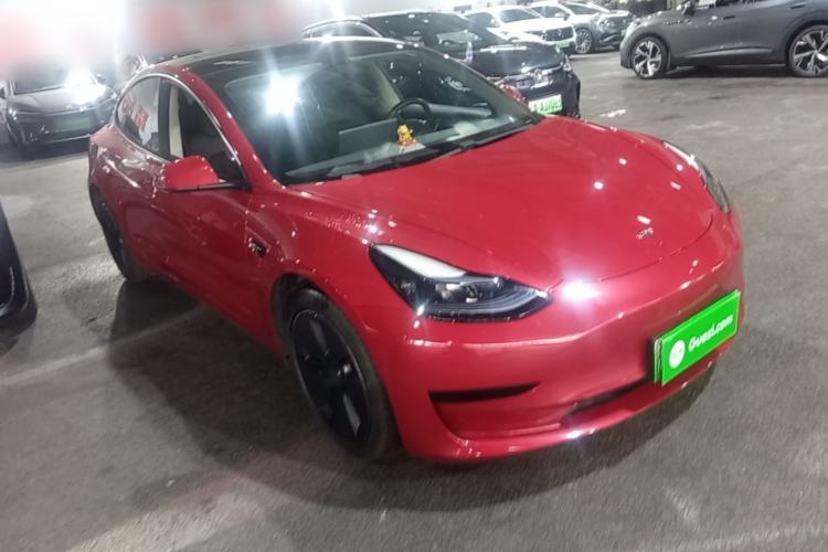 Used Tesla Model 3 2021 Standard Range Rear-Drive Upgraded Version Front Right 45 Deg