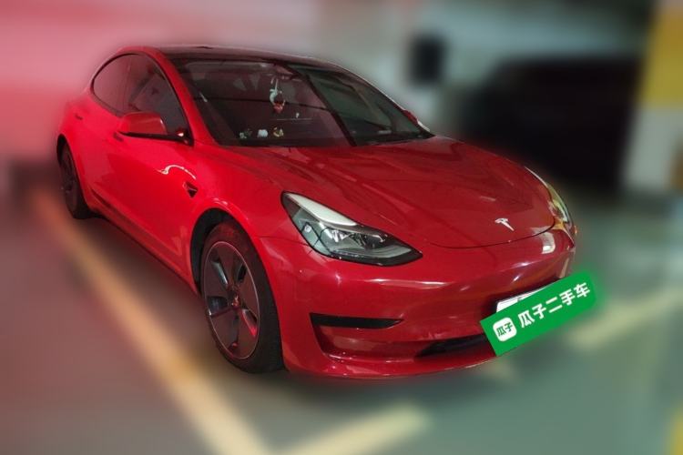Used Tesla Model 3 2021 Revised Version Standard Range Rear-Wheel Drive Upgraded Edition 3D1 Front Right 45 Deg