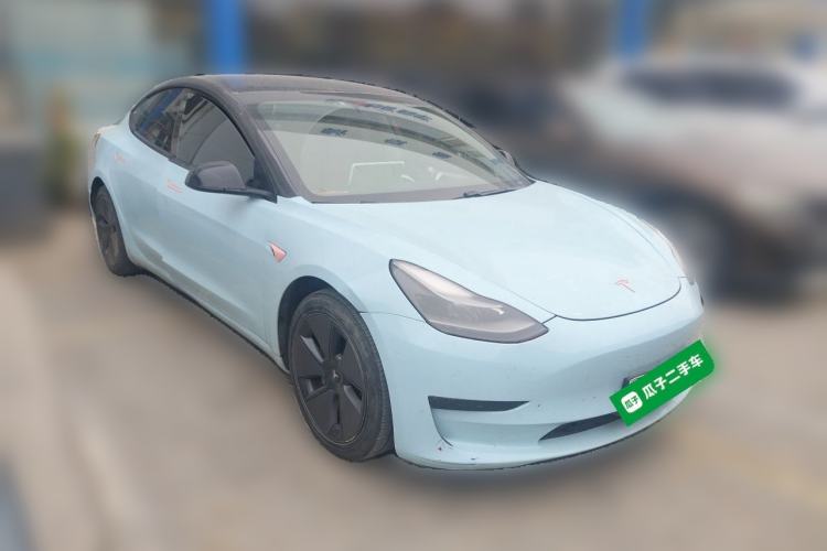 Used Tesla Model 3 2021 Standard Range Rear-Drive Upgraded Version Front Right 45 Deg