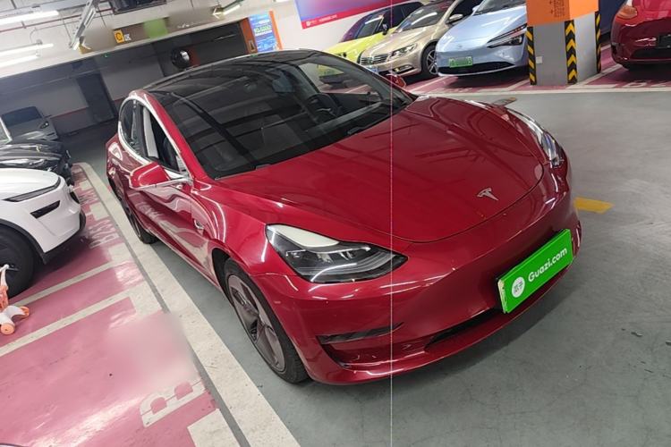 Used Tesla Model 3 2021 Standard Range Rear-Drive Upgraded Version Front Right 45 Deg