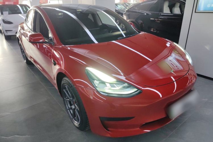 Used Tesla Model 3 2021 Standard Range Rear-Drive Upgraded Version Front Right 45 Deg