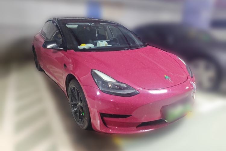 Used Tesla Model 3 2021 Standard Range Rear-Drive Upgraded Version Front Right 45 Deg