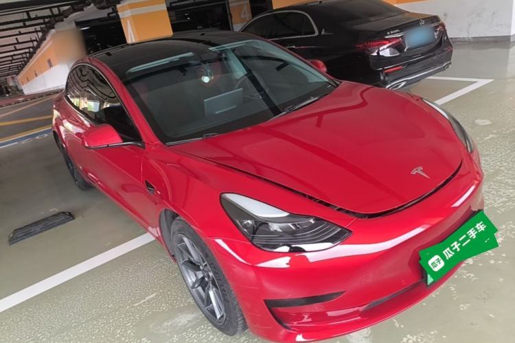 Used Tesla Model 3 2021 Revised Version Standard Range Rear-Wheel Drive Upgraded Edition 3D1 Front Right 45 Deg