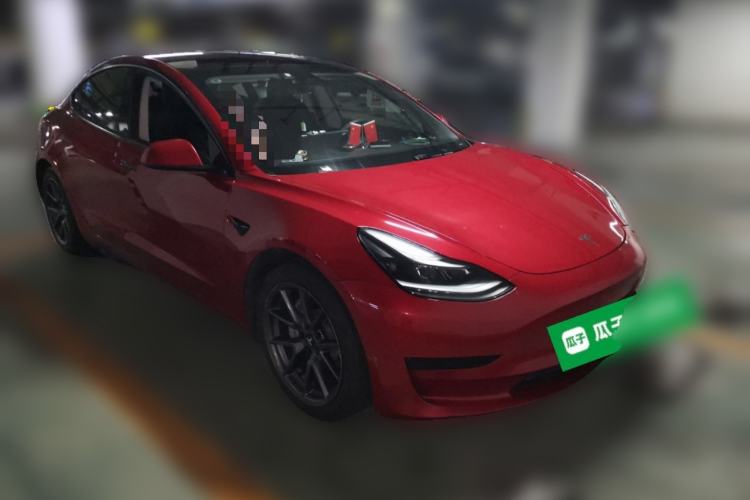 Used Tesla Model 3 2021 Standard Range Rear-Drive Upgraded Version Front Right 45 Deg
