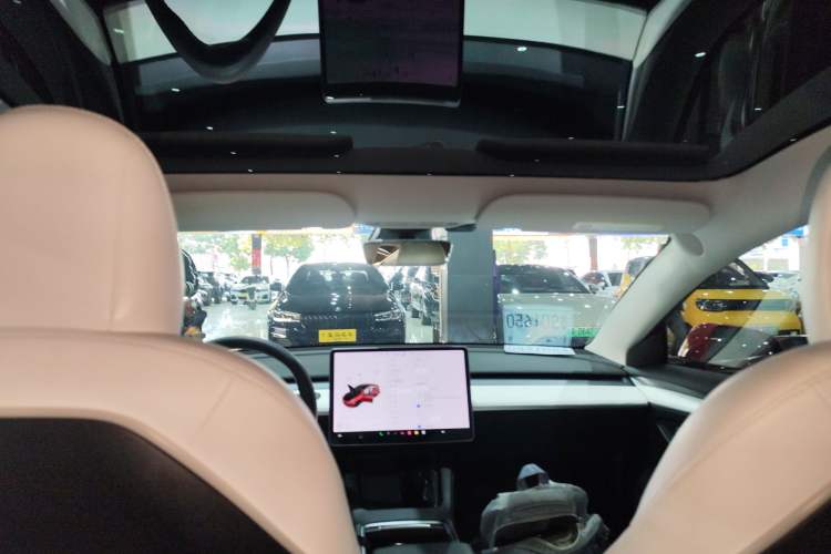 Used Tesla Model 3 2021 Standard Range Rear-Wheel Drive Upgraded Version 3D6 Headliner