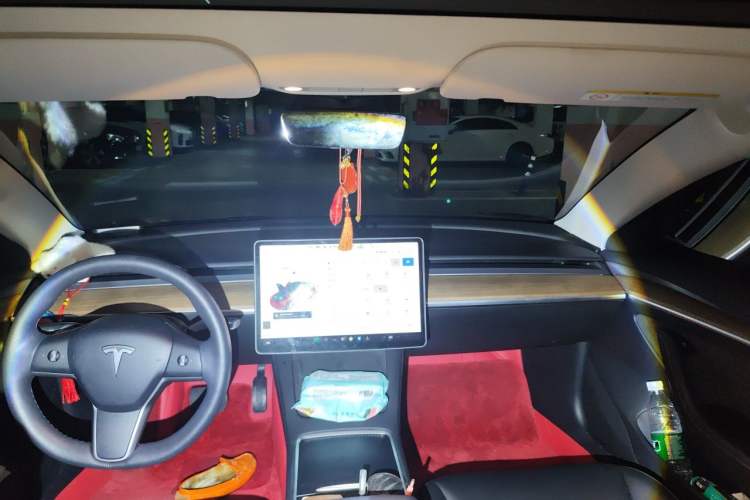 Used Tesla Model 3 2021 Standard Range Rear-Wheel Drive Upgraded Version 3D6 Headliner