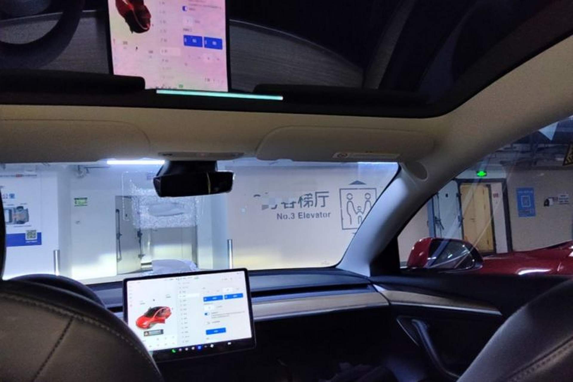 Used Tesla Model 3 2021 Performance High-Performance All-Wheel-Drive Version Headliner