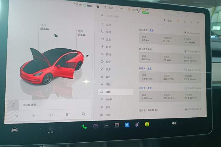 Used Tesla Model 3 2021 Revised Version II – Performance High-Performance All-Wheel-Drive Edition Instrument Cluster