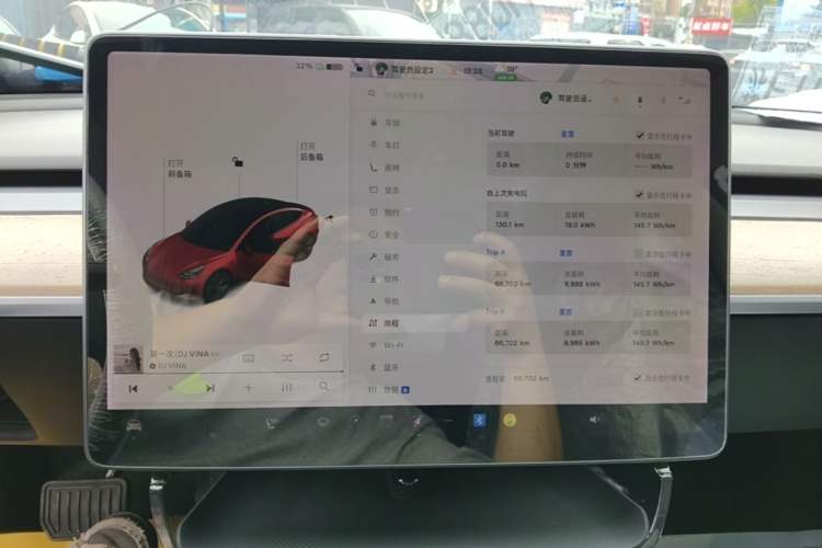 Used Tesla Model 3 2021 Revised Version Standard Range Rear-Wheel Drive Upgraded Edition 3D1 Instrument Cluster