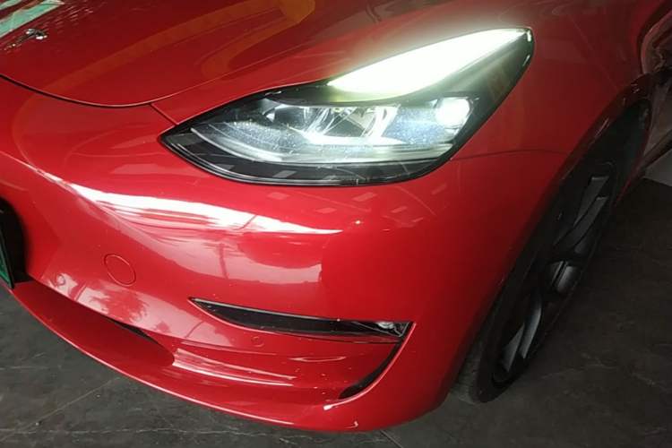 Used Tesla Model 3 2021 Performance High-Performance All-Wheel-Drive Version Left Front Headlight