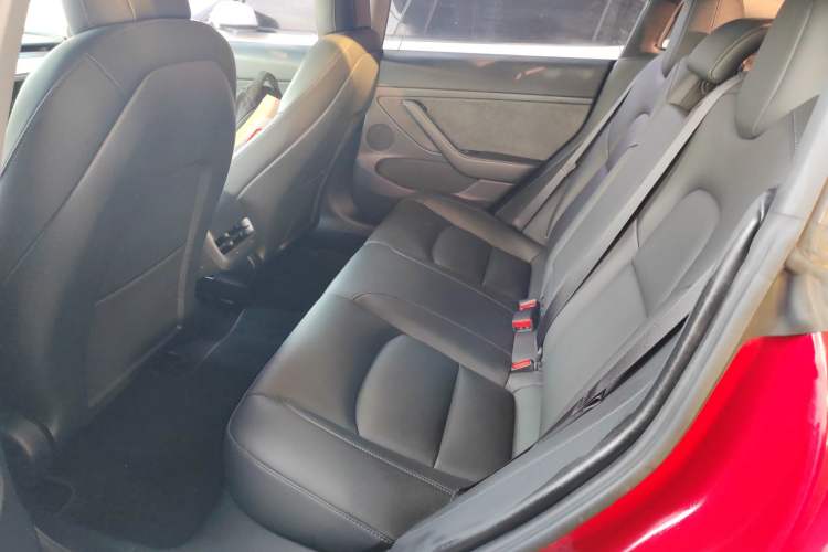 Used Tesla Model 3 2021 Performance High-Performance All-Wheel-Drive Version Left Rear Seat