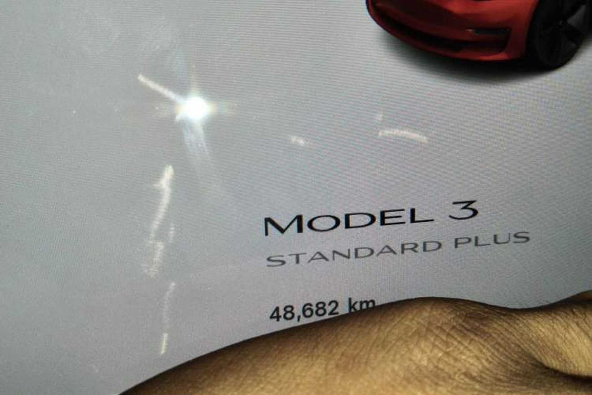 Used Tesla Model 3 2021 Revised Version Standard Range Rear-Wheel Drive Upgraded Edition 3D1 Odometer Close Up